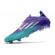 adidas X Speedflow+ FG Nouvelles Violet Rush Argent Métallique Menthe Rush