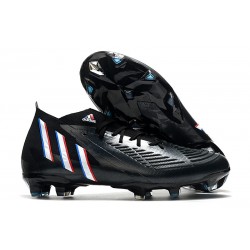 Crampons adidas Predator Edge.1 FG Noir Blanc Rouge Vif