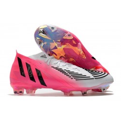 Crampons adidas Predator Edge.1 FG LZ Solar Rose Noir Blanc