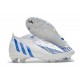 Crampons adidas Predator Edge.1 FG Blanc Bleu Hi Res Blanc