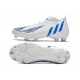 Crampons adidas Predator Edge.1 FG Blanc Bleu Hi Res Blanc