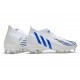 Crampons adidas Predator Edge.1 FG Blanc Bleu Hi Res Blanc