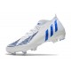 Crampons adidas Predator Edge.1 FG Blanc Bleu Hi Res Blanc