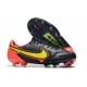 Chaussure Nike Tiempo Legend IX Elite FG Noir Jaune Rouge