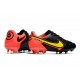 Chaussure Nike Tiempo Legend IX Elite FG Noir Jaune Rouge