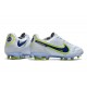 Chaussure Nike Tiempo Legend IX Elite FG Blanc Bleu