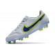 Chaussure Nike Tiempo Legend IX Elite FG Blanc Bleu