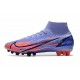 Nike Mercurial Superfly 8 Elite DF AG Mbappé Chardon Clair Argent Métallique