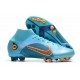 Nike Mercurial Superfly 8 Elite DF AG Bleu Chlorine Orange Laser Marina