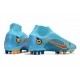 Nike Mercurial Superfly 8 Elite DF AG Bleu Chlorine Orange Laser Marina