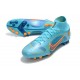 Nike Mercurial Superfly 8 Elite DF AG Bleu Chlorine Orange Laser Marina