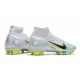 Nike Mercurial Superfly 8 Elite DF AG Ballon Gris Bleu Foncé