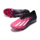 Chaussures Nouvel adidas X Speedportal.1 FG Rose Blanc Noir