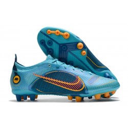 Nike Mercurial Vapor 14 Elite AG Pro Bleu Chlorine Orange Laser Marina