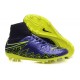 Hommes Nike HyperVenom Phantom II FG Chaussures de football ACC Violet Noir Jaune
