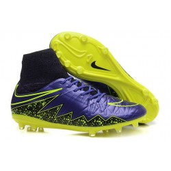 Hommes Nike HyperVenom Phantom II FG Chaussures de football ACC Violet Noir Jaune