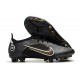 Nike Mercurial Vapor 14 Elite AG Pro Noir Or Métallique Argent