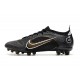 Nike Mercurial Vapor 14 Elite AG Pro Noir Or Métallique Argent