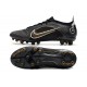 Nike Mercurial Vapor 14 Elite AG Pro Noir Or Métallique Argent