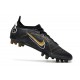 Nike Mercurial Vapor 14 Elite AG Pro Noir Or Métallique Argent