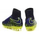 Hommes Nike HyperVenom Phantom II FG Chaussures de football ACC Violet Noir Jaune