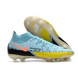 Nike Phantom GT II Elite DF FG Glacie Ice Noir Jaune Strike