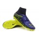 Hommes Nike HyperVenom Phantom II FG Chaussures de football ACC Violet Noir Jaune