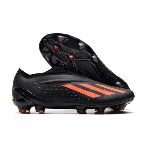 Crampons adidas X Speedportal+ FG Noir Rouge Solaire Vert Solaire