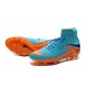 Hommes Nike HyperVenom Phantom II FG Chaussures de football ACC Bleu Orange Noir