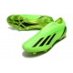 Crampons adidas X Speedportal+ FG Vert Solaire Noir Jaune Solaire