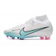 Chaussure Nike Air Zoom Mercurial Superfly 9 Elite FG Blanc Bleu