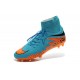 Hommes Nike HyperVenom Phantom II FG Chaussures de football ACC Bleu Orange Noir