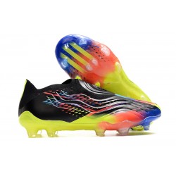 adidas Copa Sense+ FG Crampons Noir Cyan Vif Jaune Solaire Equipe