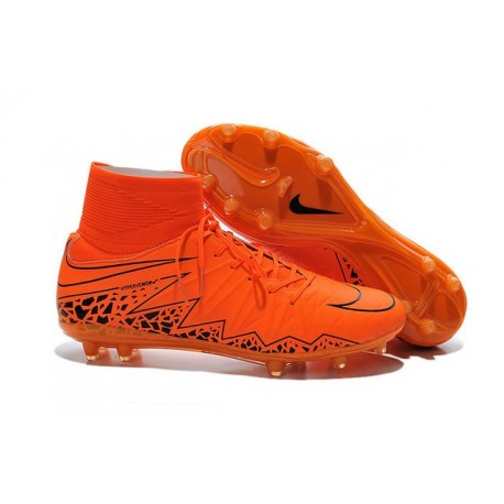 Hommes Nike HyperVenom Phantom II FG Chaussures de football ACC Orange Noir