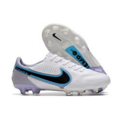 Chaussure Nike Tiempo Legend IX Elite FG Blanc Noir