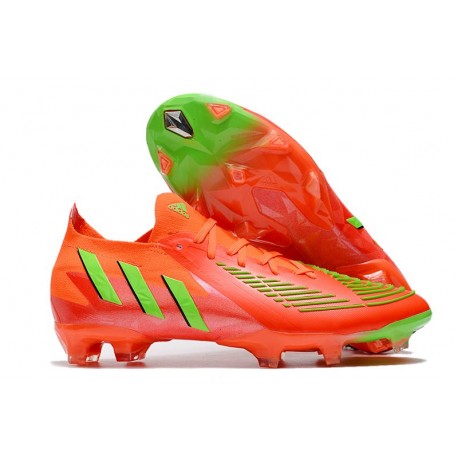 adidas Predator Edge.1 Low FG Rouge Solaire Vert Solaire Equipe Noir