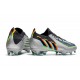 adidas Predator Edge.1 Low FG Argent Métallique Noir Jaune Solaire