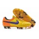 Nouvelle Chaussure de Football Nike Tiempo Legend V FG Orange Laser Violet Persan