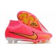 Chaussure Nike Air Zoom Mercurial Superfly 9 Elite FG Rose Jaune