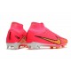 Chaussure Nike Air Zoom Mercurial Superfly 9 Elite FG Rose Jaune