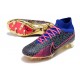 Chaussure Nike Air Zoom Mercurial Superfly 9 Elite FG Rose Bleu Violet