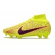 Chaussure Nike Air Zoom Mercurial Superfly 9 Elite FG Jaune Rouge