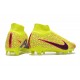 Chaussure Nike Air Zoom Mercurial Superfly 9 Elite FG Jaune Rouge