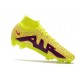 Chaussure Nike Air Zoom Mercurial Superfly 9 Elite FG Jaune Rouge