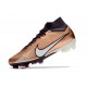 Nike Air Zoom Mercurial Superfly 9 Elite FG Mbappe Cuivre Métallique