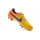 Nouvelle Chaussure de Football Nike Tiempo Legend V FG Orange Laser Violet Persan