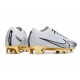 Nike Air Zoom Mercurial Vapor XV Elite FG Blanc Or