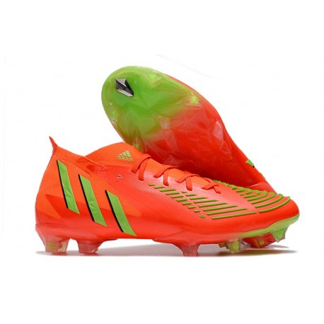 adidas Predator Edge.1 FG Rouge Solaire Vert Solaire Equipe Noir