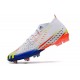 Crampons adidas Predator Edge.1 FG Blanc Jaune Solaire Bleu Power