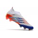 Crampons adidas Predator Edge.1 FG Blanc Jaune Solaire Bleu Power